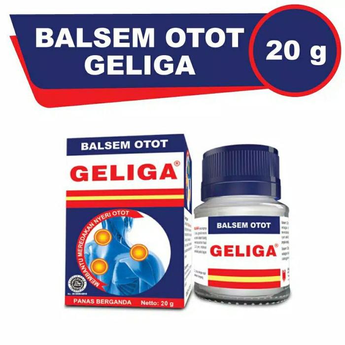 Balsem otot GELIGA 20gr balsam sendi anti pegal nyeri tulang BALSEM OTOT GELIGA 20GR / BALSEM / GOSO