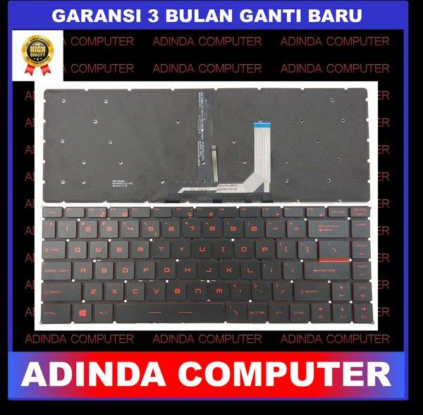 Keyboard MSI GF63 GF63-8RC GF63 8RC GF638RC GF63-8RD GF63 8RD GF638RD GF63-11UD GF63 11UD 9SE Red Ba