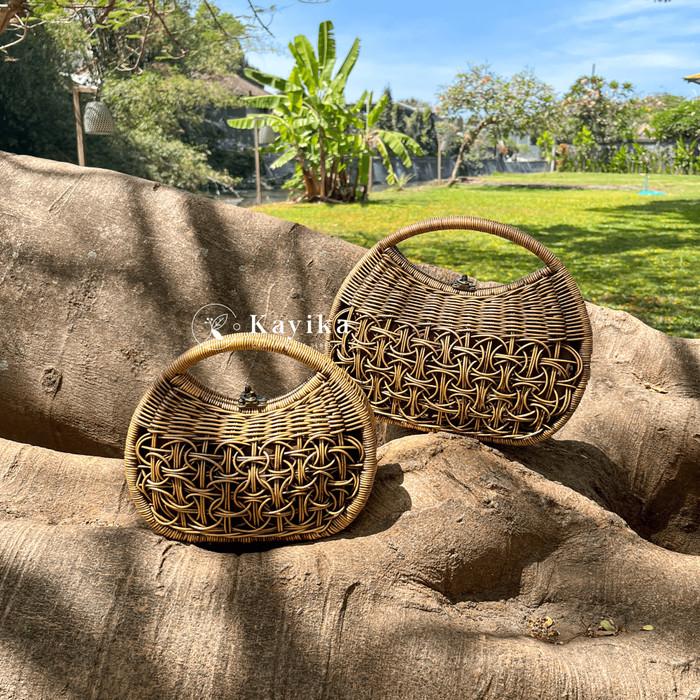 Naomi Bag, Tas Rotan Sangkar Burung/ Kerawang Rotan / Rotan Bali /