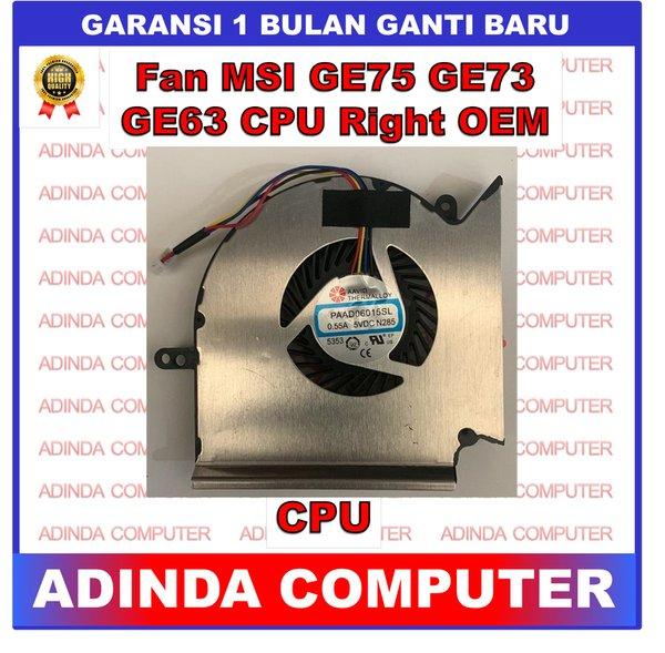 Fan MSI GE75 MS-16P1 GE75 GP75 GL75 WE75 CPU OEM