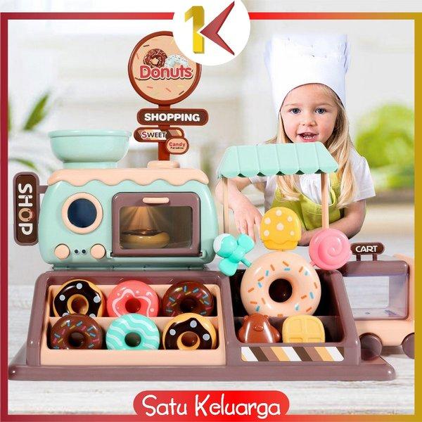 SK-M29 Mainan Edukasi Anak Toko Donat 999-82 Jualan Roti Donut Hadiah Ultah Kado Ulang Tahun