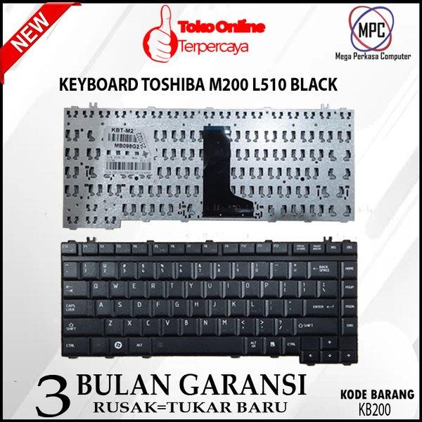 Keyboard Laptop Toshiba Satelite M200 A200 A300 L510 L300 M330 Series Hitam