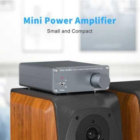 Fosi Audio Mini Amplifier 2 Ch Stereo Hi-Fi Class D Amp 50Wx2 - TPA3116 V1.0G
