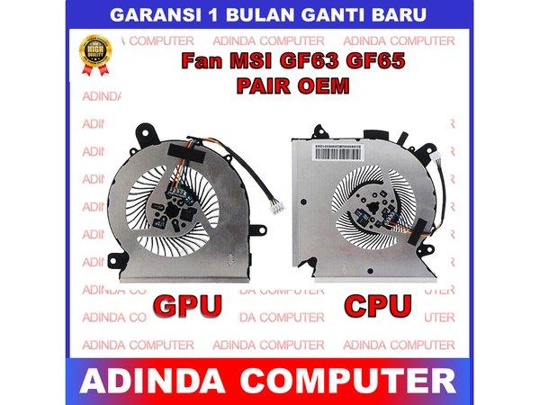 Fan MSI MSI GF63 GF65 MS-16R1 MS-16R2 WF65 9SEX Thin PAIR OEM