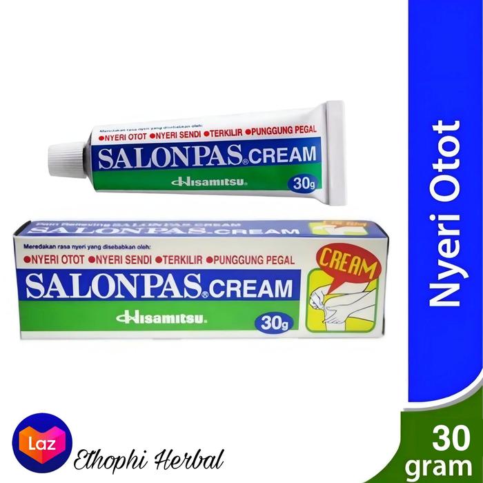 Krim Koyo Pegal Linu / Nyeri / Cidera Salonpas Cream 30 Gram