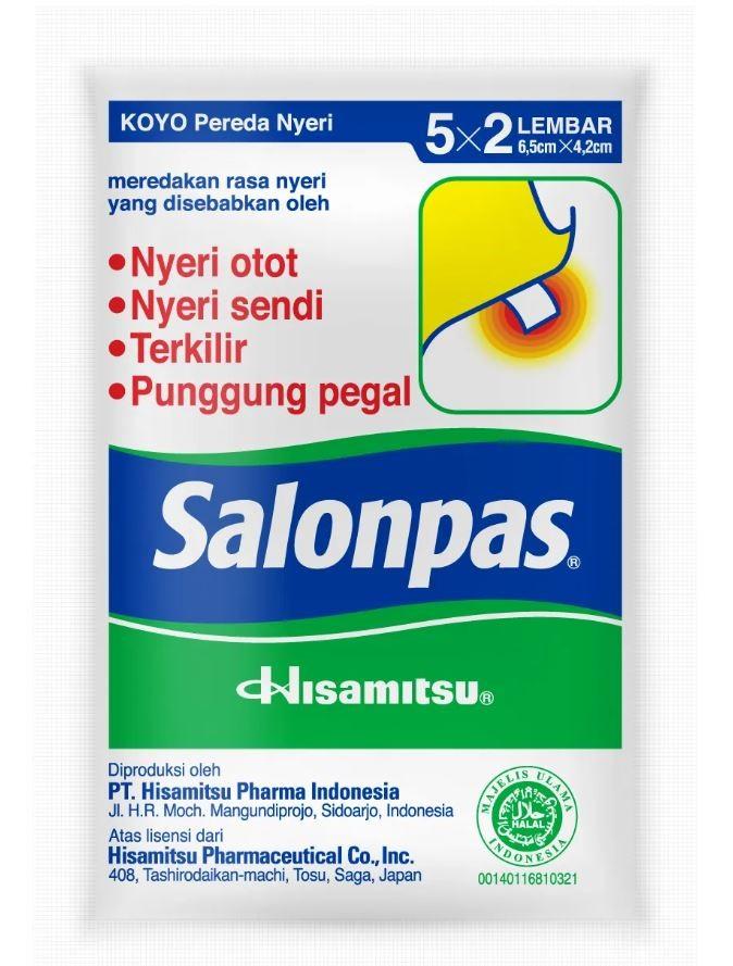 1 SACHET Salonpas Koyo | Meredakan Nyeri Otot & Sendi, Terkilir, dan Punggung Pegal