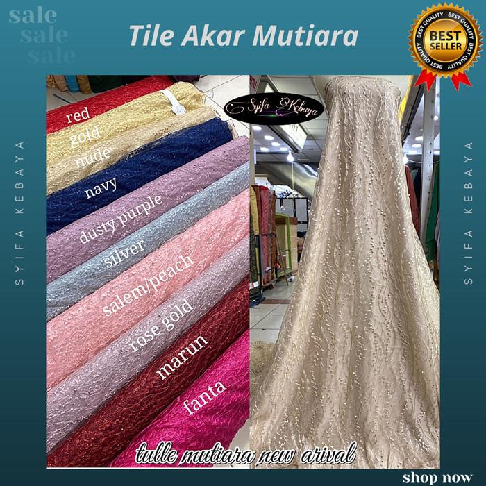 kain tile akar mutiara gliter. bahan kebaya modern among tamu, dress