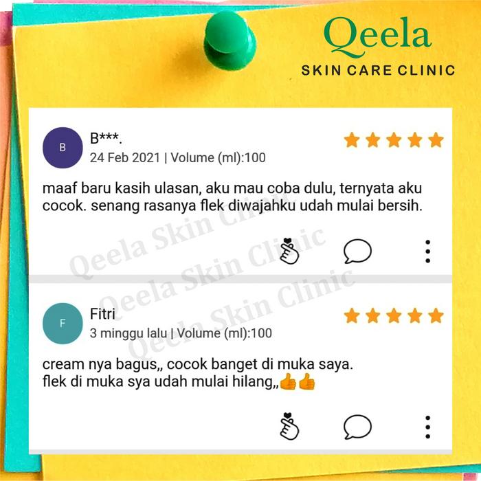 Qeela Skincare - KRIM PENCERAH WAJAH / KRIM WAJAH TERLARIS / KRIM PENCERAH BPOM / KRIM MALAM PENCERA
