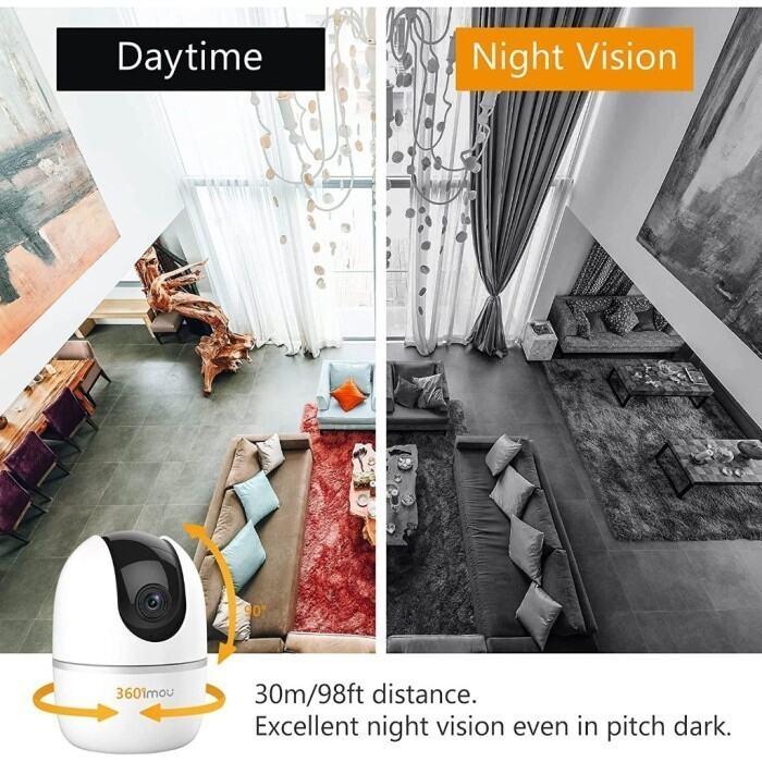 Kamera Keamanan Imou A1 - 2MP, 1080p, Night Vision 10m, Putih