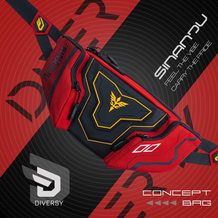 Waistbag Slingbag Diversy Sinanju Red