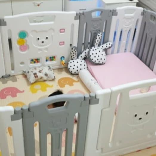 Folding Fence Parklon 14+2 Pagar Bayi Lipat Parklon Terbaru