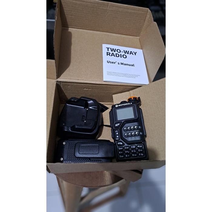 HT Motorola X8 two way radio Walkie talkie jarak jauh 10KM Daya Tinggi 10W 200 Saluran Radio FM port