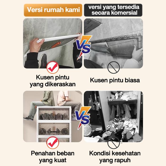 Rak Dapur/Rak Perabotan Dapur/Kotak Penyimpanan Lipat Plastik / Plastic Foldable Storage Box/Lemari