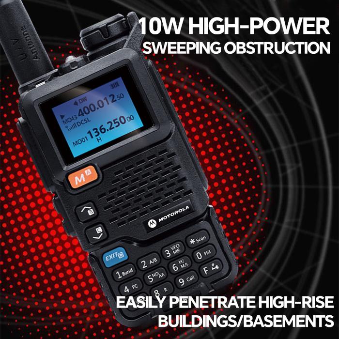 HT Motorola X6 Two Way Radio K-headset Walkie Talkie 10Watt 4800mAh 200 Channels IP54 Waterproof 20k