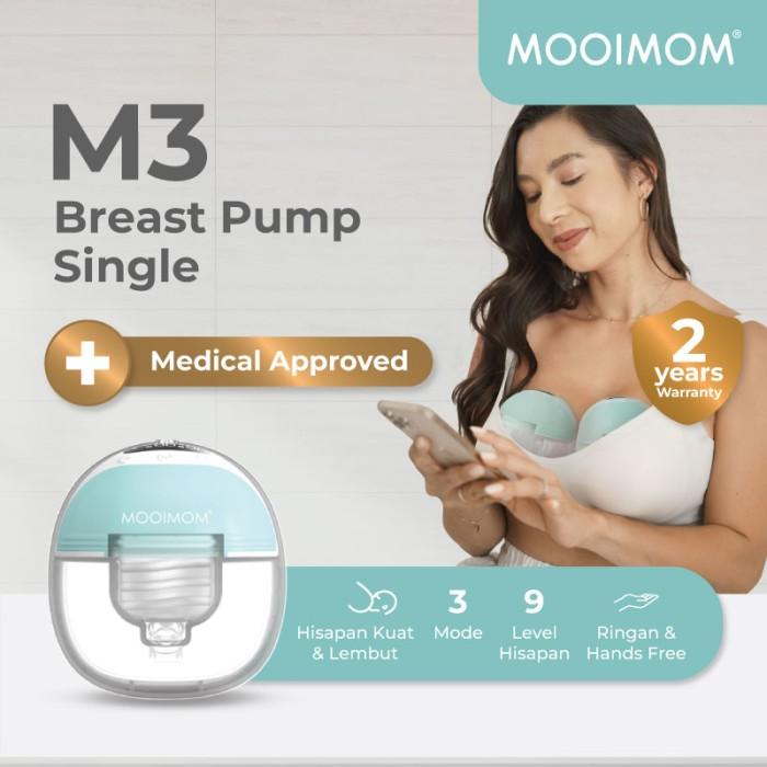 Mooimom - M3 Elektrik - Handsfree Breast Pump Tanpa Kabel - Pumping Asi Portae Terbaru