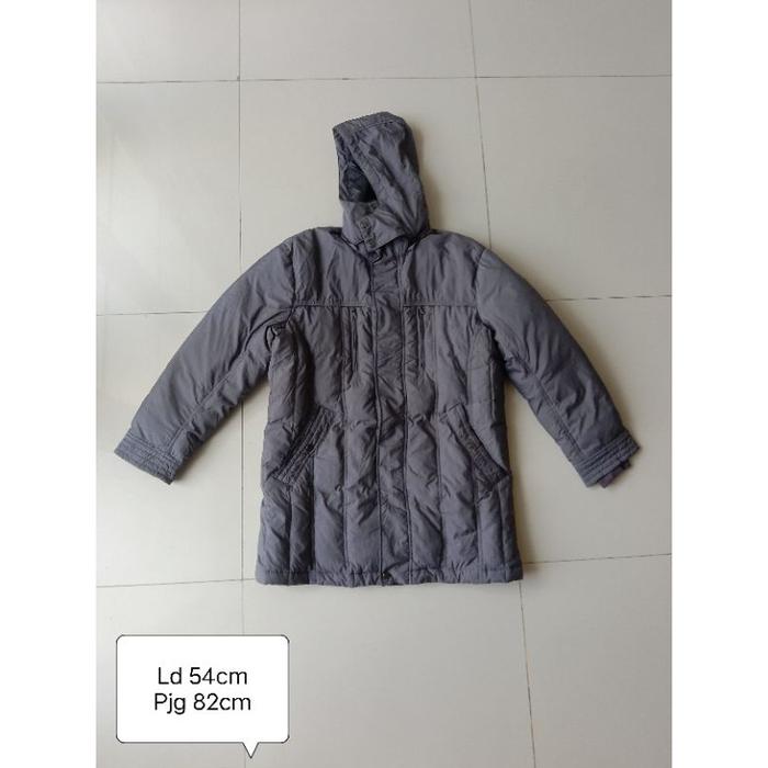 [size L] Preloved Man winter coat CURRENT STAGE jaket pria dewasa musim dingin grey abu