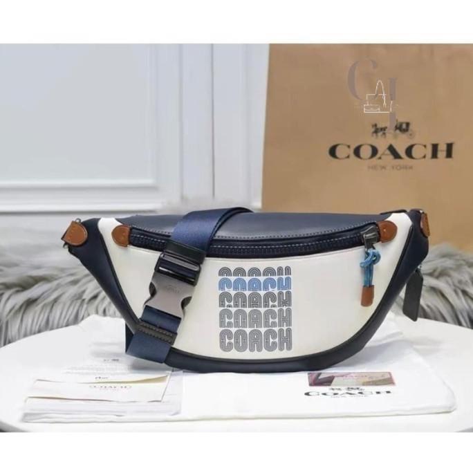 Tas Waistbag Coach Rivington Belt Bag With Coach Print