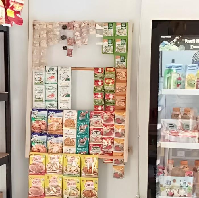 Rak Gantungan Warung Serbaguna Rak Display Penyimpanan Dagangan