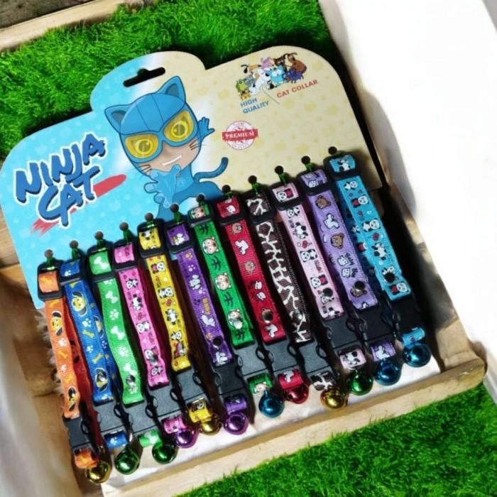 kalung kucing motif import kemasan pack isi 12 biji - kucing dewasa terbatas