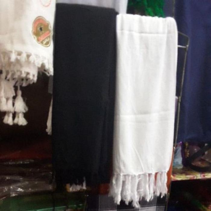 SIAPKIRIM Sorban Laki Laki Polos Surban Rumbai Shawl Panjang 2 Meter Surban Ridha Solo Bahan Kaos Ka