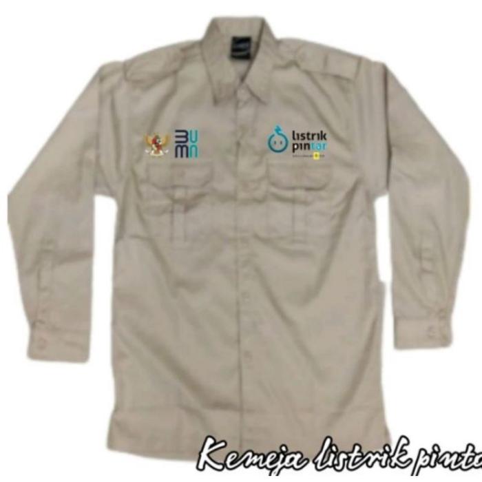 Kemeja listrik pintar baju listrik pintar seragam listrik pintar Pdh listrik pintar seragam kerja li