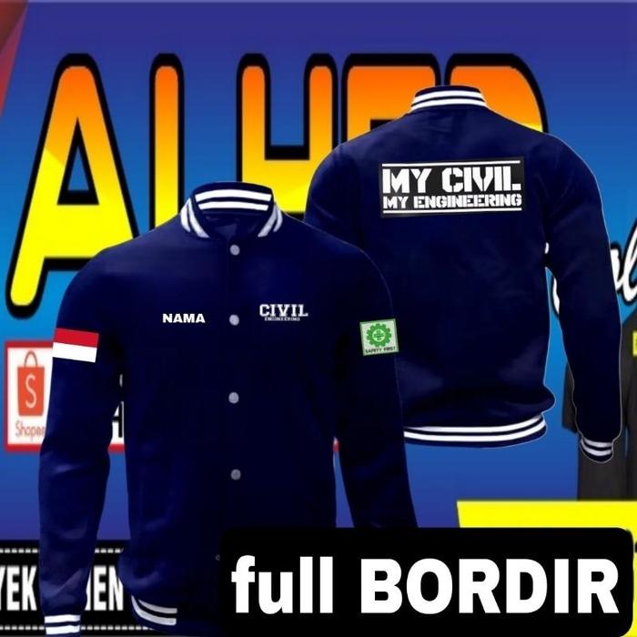 jaket bordir Civil engineering jaket civil engineering Jaket versity civil engineering full bordir j
