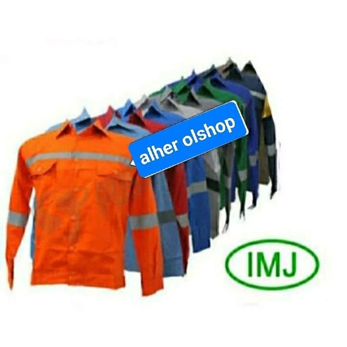 wearpack atasan imj kemeja wearpack seragam wearpack atasan wearpack imj ukuran jumbo pakaian kerja 