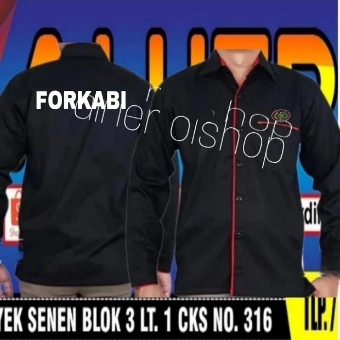 Kemeja fORKABI full bordir baju fORKABI seragam fORKABI kemeja Betawi kemeja forum anak Betawi Baju