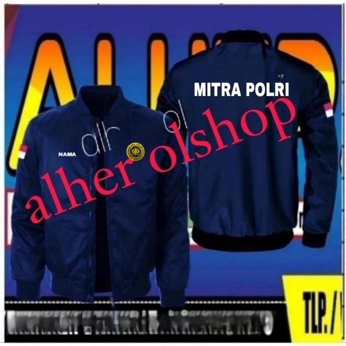 jaket bomber mitra polri full bordir jaket bomber mitrapol Jaket mitra polri jaket mitra polri jaket