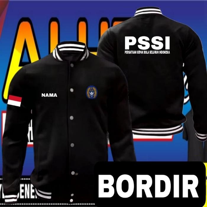 jaket bordir PSSI jaket PSSI jaket varsity PSSI jaket baseball PSSI jaket seragam PSSI jaket kerja P