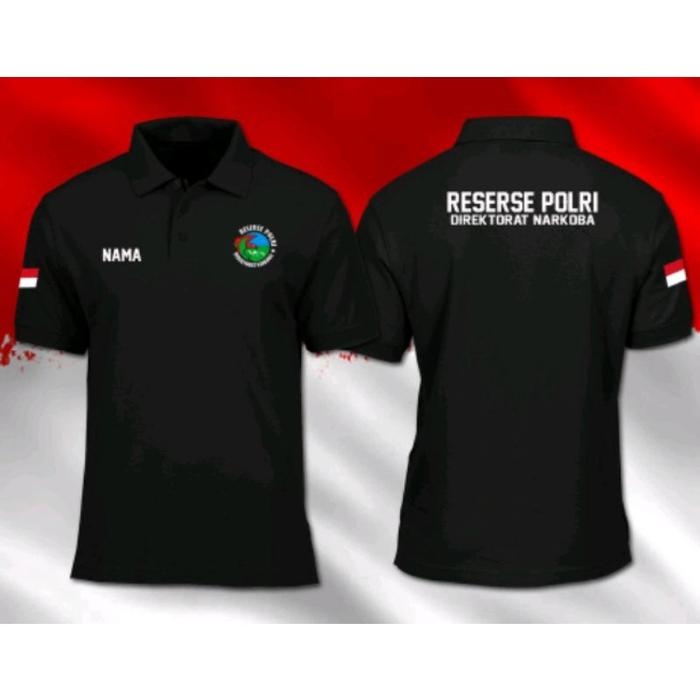 Kaos reserse Polri full bordir kaos reserse Polri Kaos polo reserse Polri kaos kerah reserse Polri