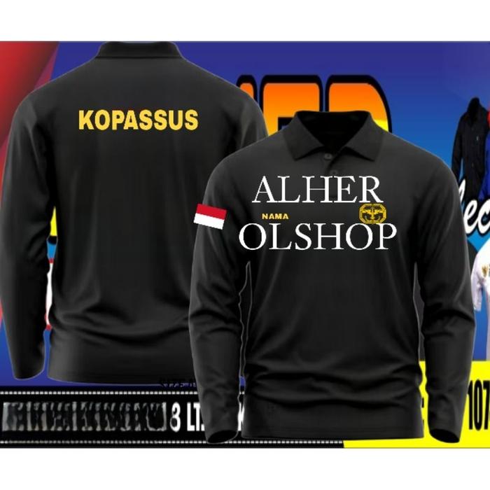 Kaos kopassus baju kopassus seragam kopassus baju kerja kopassus kaos kerah kopassus baju polo kopas