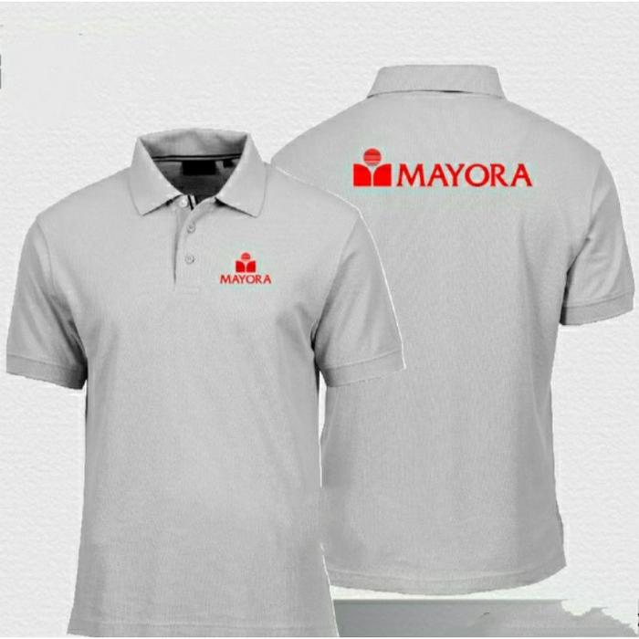 Kaos mayora Kaos PT mayora full bordir depan belakang