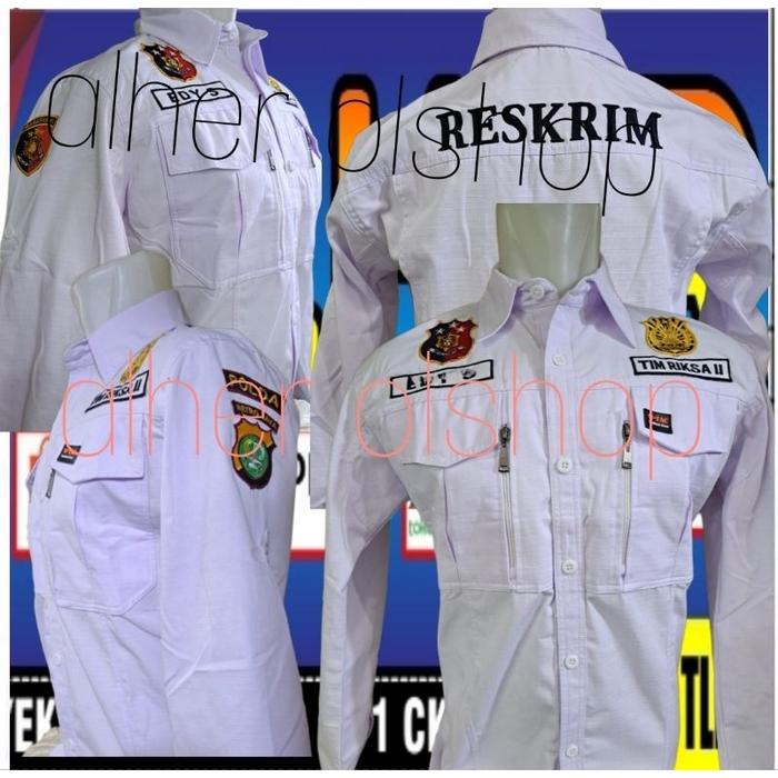 kemeja tactical reskrim Pdl Reskrim pdh Bares baju tactical Reskrim seragam tactical Reskrim kemeja 