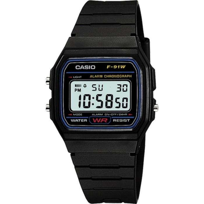 Casio F-91W-1 / F91W Jam Tangan Pria Digital & Garansi