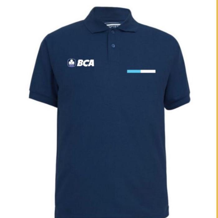 Kaos Bank BCA baju Bank BCA seragam bank BCA kaos polo Bank BCA kaos kerah Bank BCA kaos katun Bank