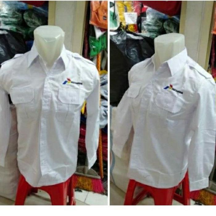 big size ukuran jumbo kemeja Pertamina baju dinas Pertamina Seragam Pertamina pakaian dinas Pertamin