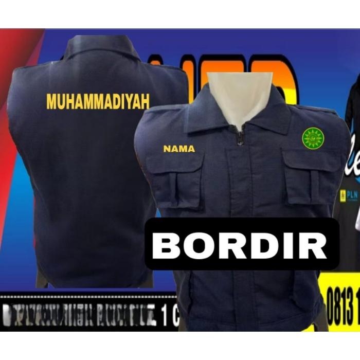 Rompi Muhammadiyah rompi vest muhamadiyah rompi kerja Muhammadiyah rompi seragam Muhammadiyah