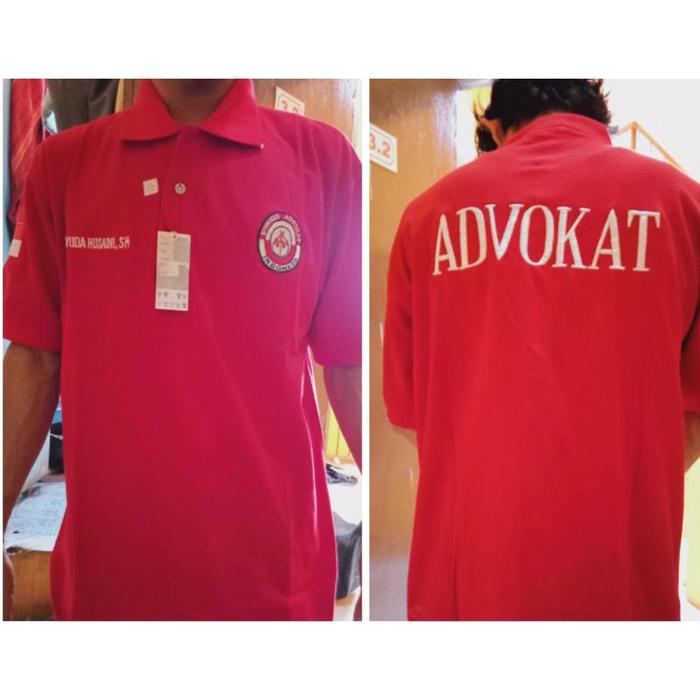 kaos advokat kaos kai Kao kongres advokat Indonesia full bordir kaos polo kongres advokat Indonesia 