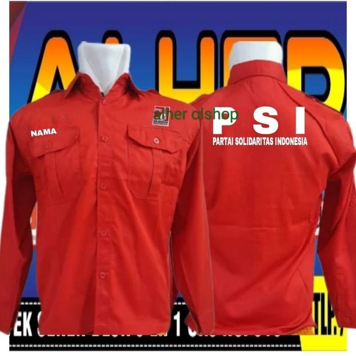 Kemeja PSI baju PSI seragam PSI Pdh PSI Pdl PSI kemeja partai PSI baju partai PSI seragam partai PSI