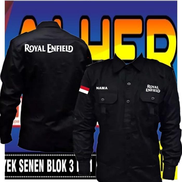 kemeja royal Enfield baju royal Enfield seragam royal Enfield Pdh royal Enfield baju kerja royal Enf