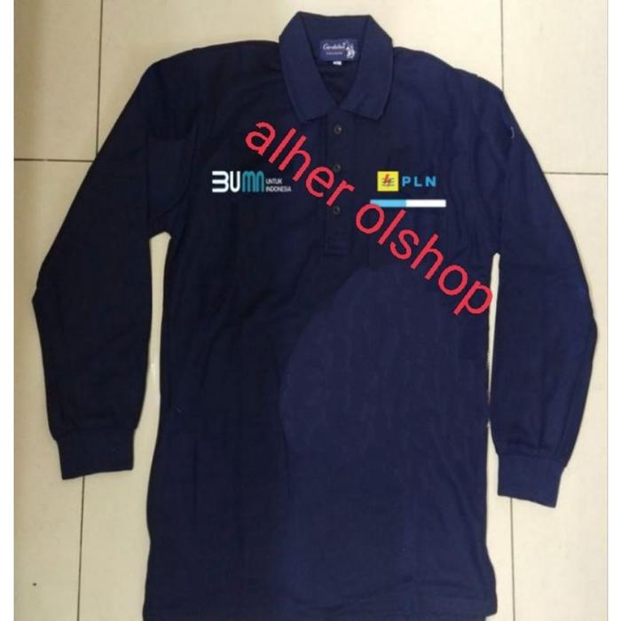 Kaos PLN baju PLN seragam PLN kaos kerah PLN baju polo katun PLN baju kerah PLN kaos BUMN PLN baju B