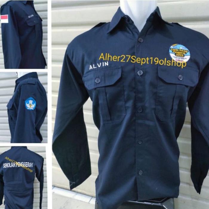 Kemeja sekolah penggerak baju sekolah penggerak seragam sekolah penggerak Pdh sekolah penggerak baju