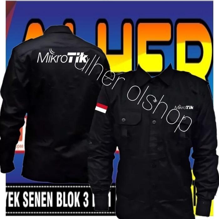 Kemeja mikrotik baju mikrotik seragam mikrotik Pdh mikrotik Pdl mikrotik baju kerja mikrotik kemeja 