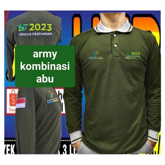 kaos sensus pertanian 2023 baju sensus pertanian 2023 seragam sensus pertanian 2023 kaos kerah sensu