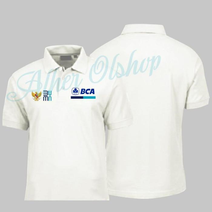 kaos Bank BCA baju Bank BCA seragam bank BCA polo shirt Bank BCA kaos polo Bank BCA kaos kerah Bank
