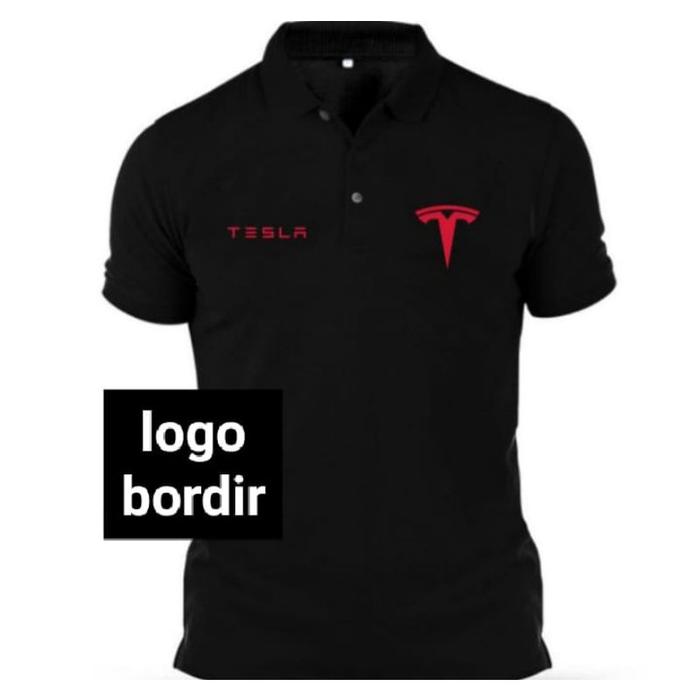 Kaos Tesla baju Tesla seragam Tesla kaos kerah Tesla kaos polo Tesla polo shirt Tesla baju polo Tesl