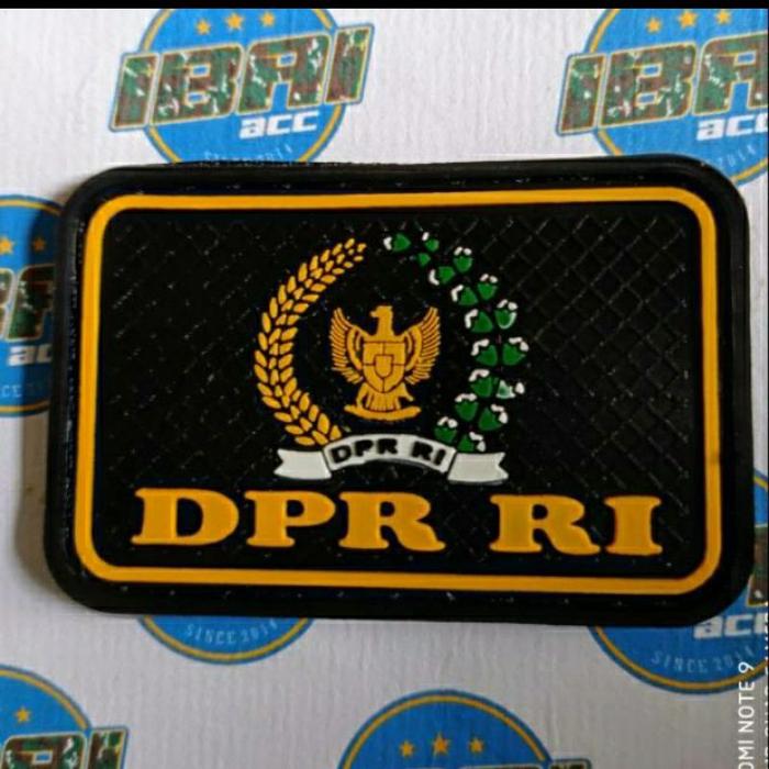 patch ruber DPR RI logo DPR RI emblem karet DPR RI