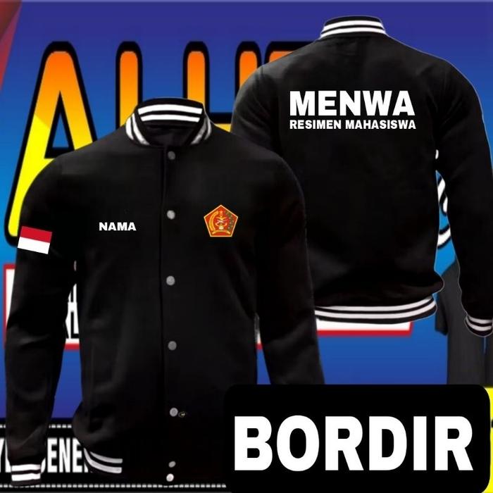 jaket bordir MENWA INDONESIA jaket MENWA INDONESIA jaket varsity MENWA INDONESIA jaket baseball MENW