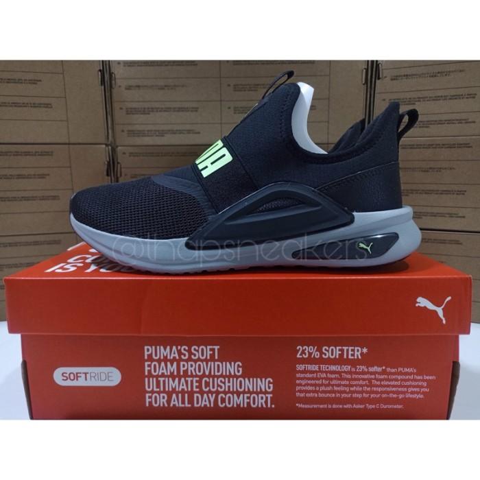 Sepatu Puma Softride Enzo Evo Slip-On Black Original Resmi